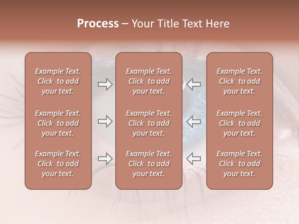 Closeup Pupil Sight PowerPoint Template