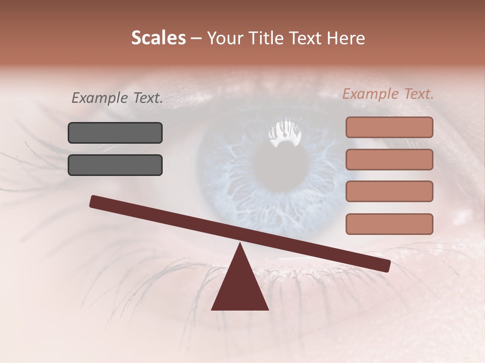 Closeup Pupil Sight PowerPoint Template