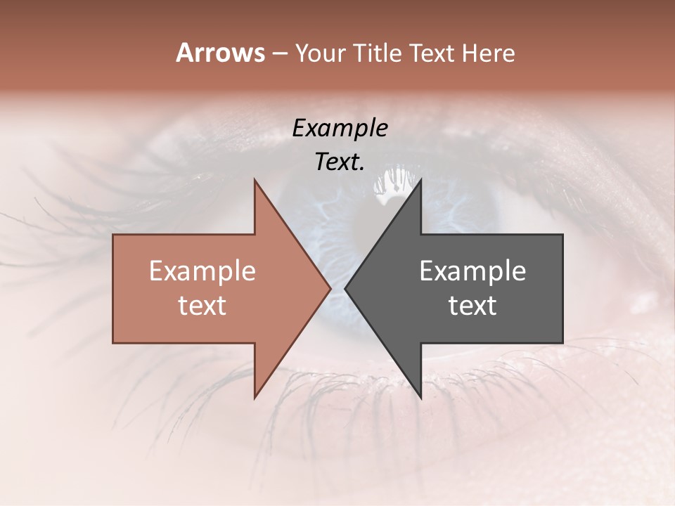 Closeup Pupil Sight PowerPoint Template