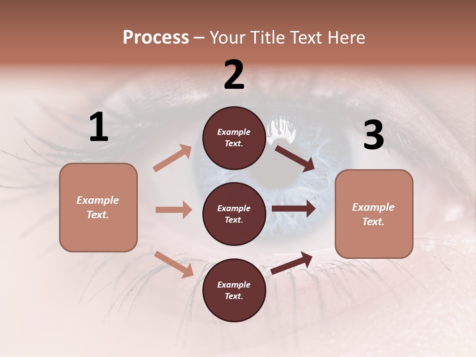 Closeup Pupil Sight PowerPoint Template
