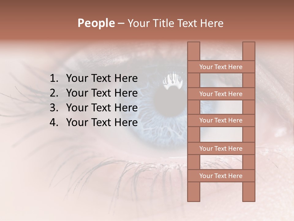 Closeup Pupil Sight PowerPoint Template