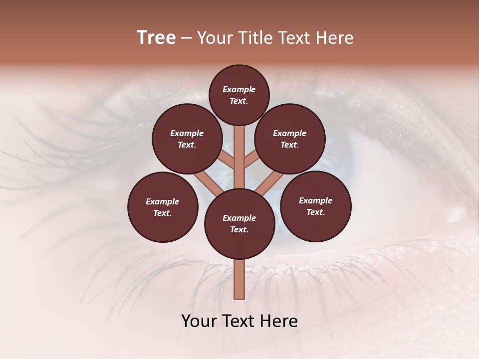 Closeup Pupil Sight PowerPoint Template