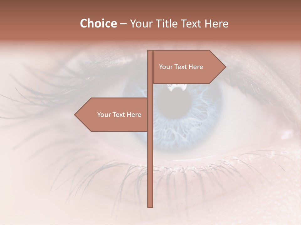 Closeup Pupil Sight PowerPoint Template