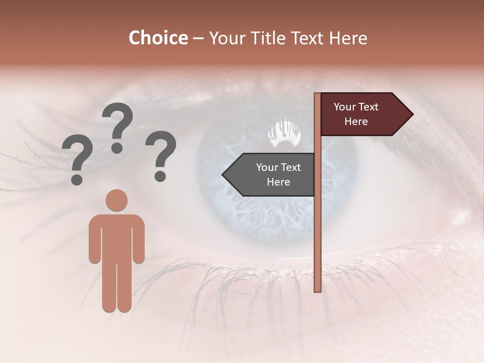 Closeup Pupil Sight PowerPoint Template