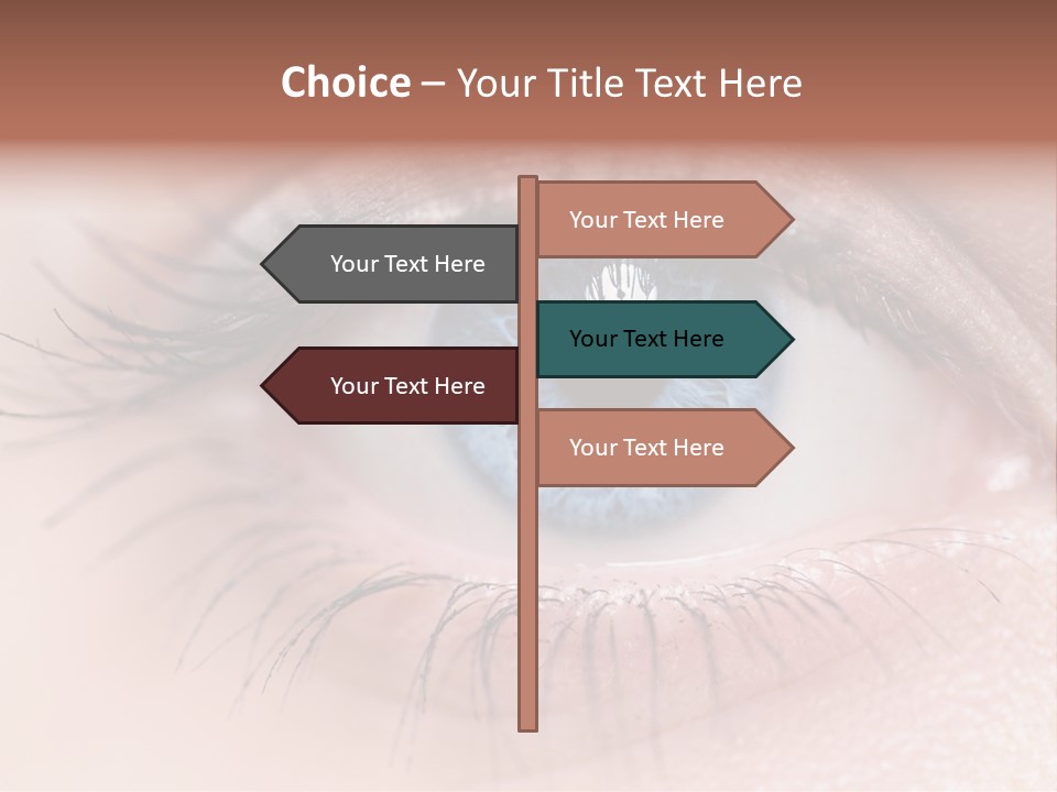 Closeup Pupil Sight PowerPoint Template