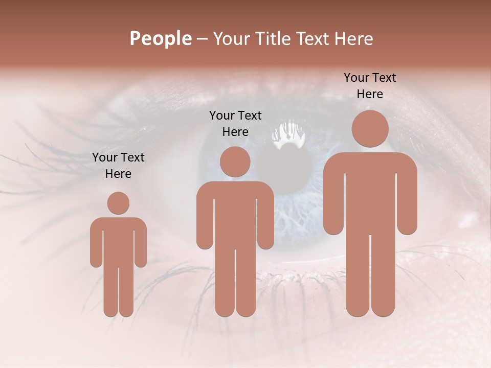 Closeup Pupil Sight PowerPoint Template