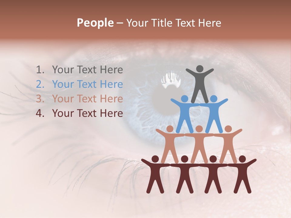 Closeup Pupil Sight PowerPoint Template