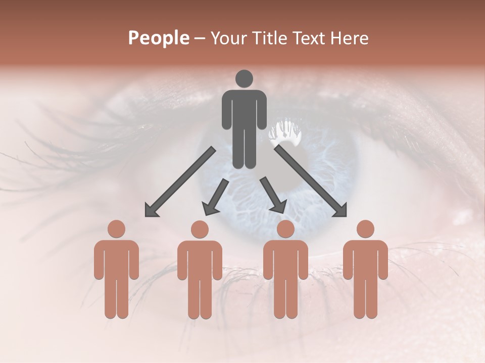 Closeup Pupil Sight PowerPoint Template