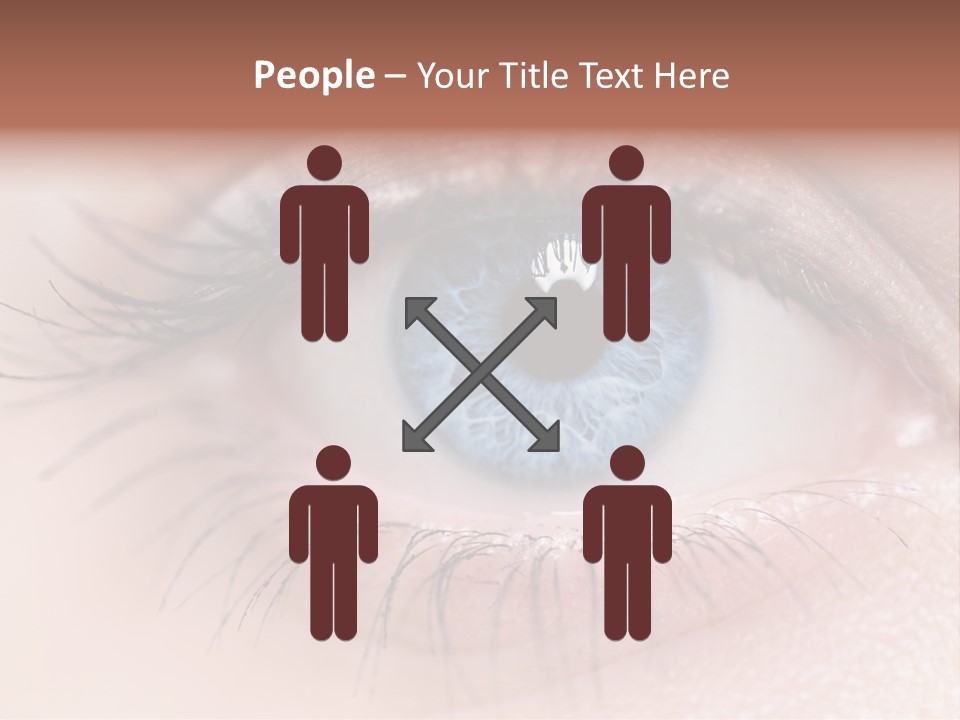 Closeup Pupil Sight PowerPoint Template