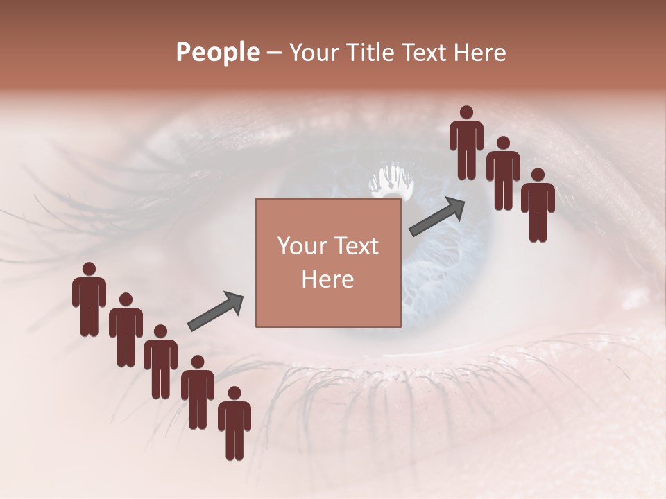 Closeup Pupil Sight PowerPoint Template