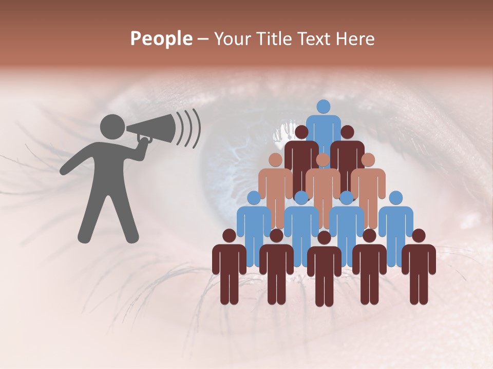 Closeup Pupil Sight PowerPoint Template