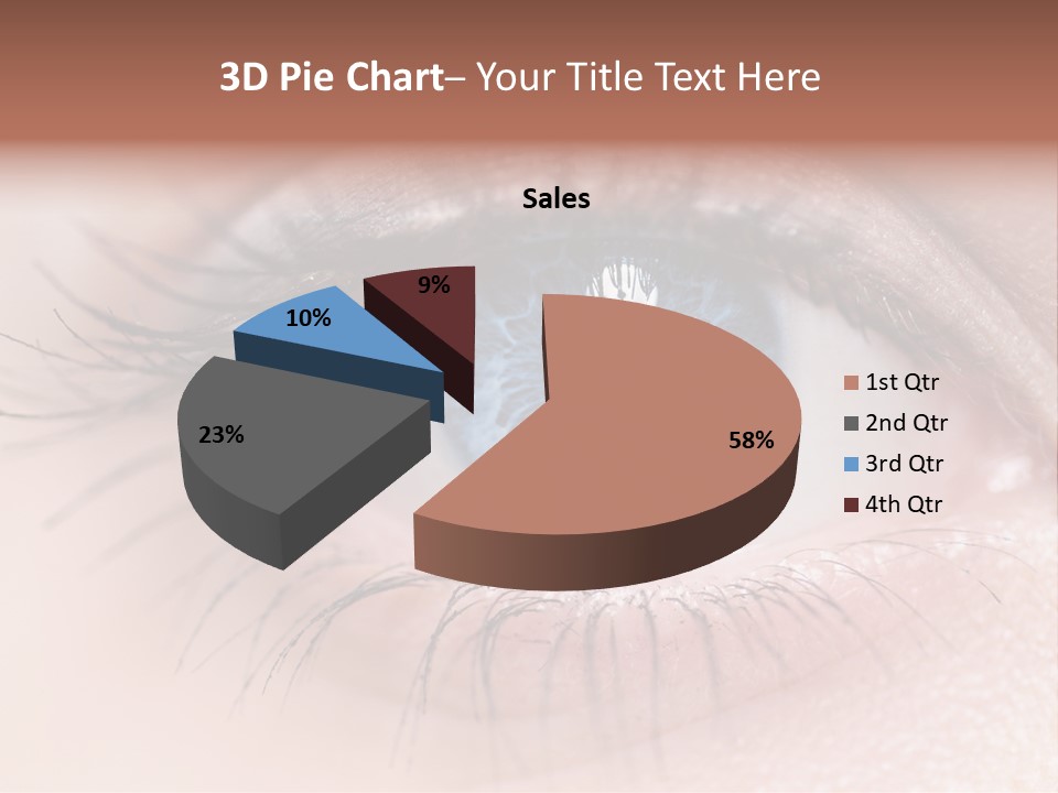 Closeup Pupil Sight PowerPoint Template