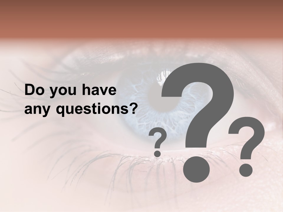 Closeup Pupil Sight PowerPoint Template