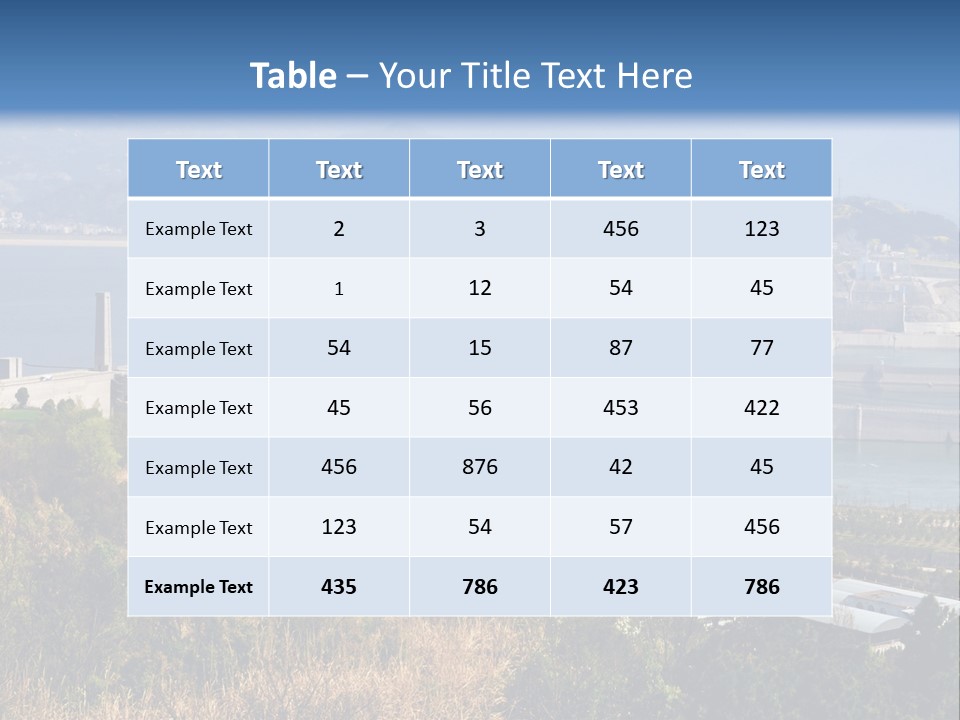 A Power Plant On A Hill Overlooking A Body Of Water PowerPoint Template
