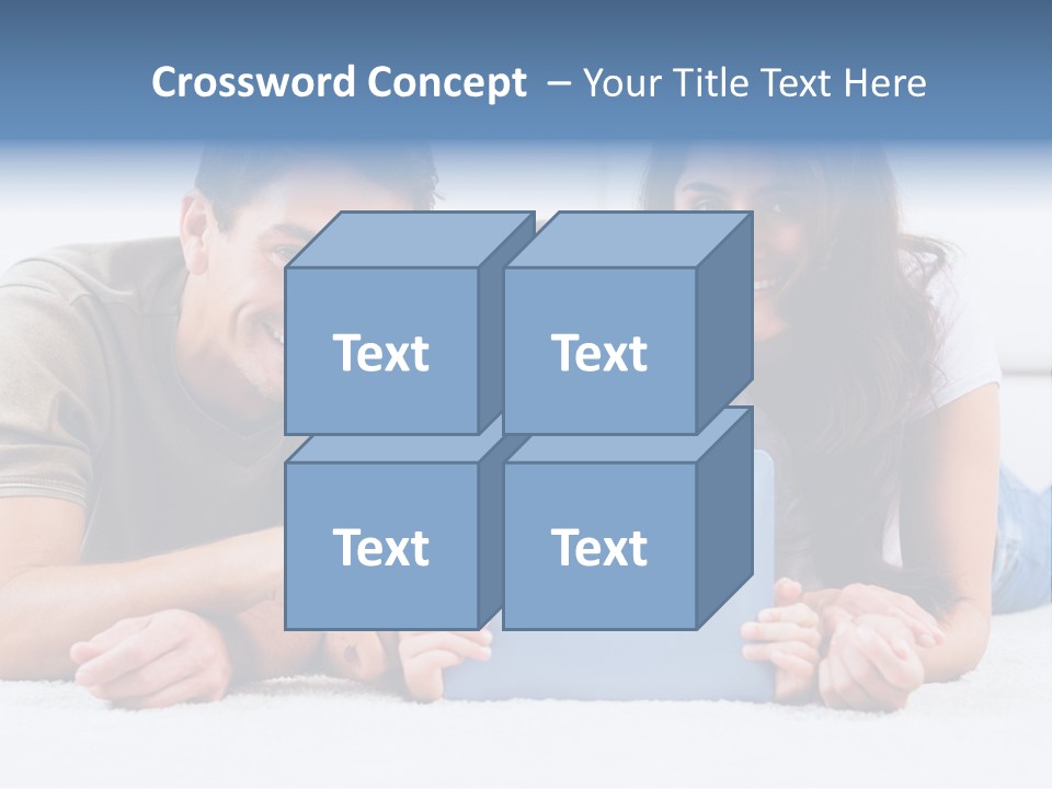 Daughter Cute Carpet PowerPoint Template