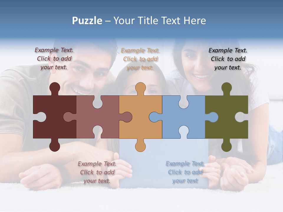 Daughter Cute Carpet PowerPoint Template