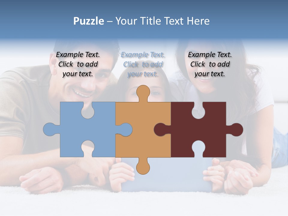 Daughter Cute Carpet PowerPoint Template