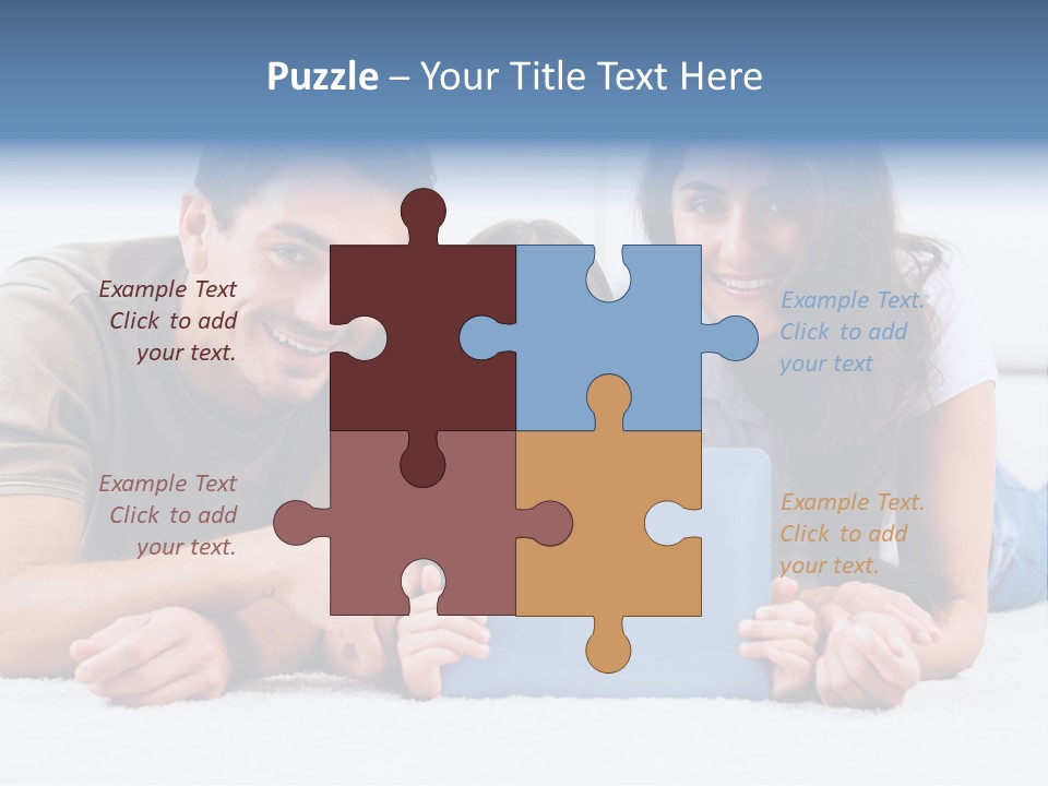 Daughter Cute Carpet PowerPoint Template