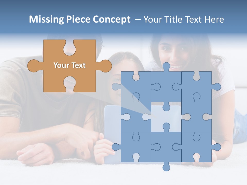 Daughter Cute Carpet PowerPoint Template