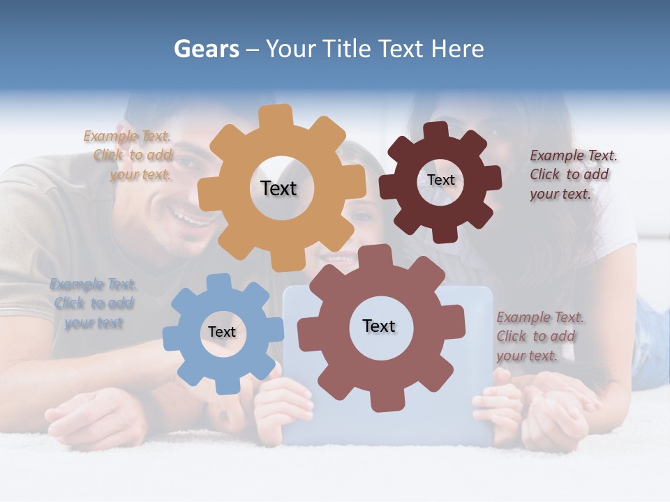 Daughter Cute Carpet PowerPoint Template