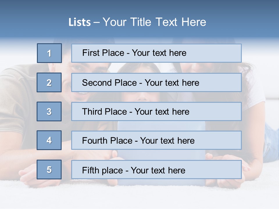 Daughter Cute Carpet PowerPoint Template