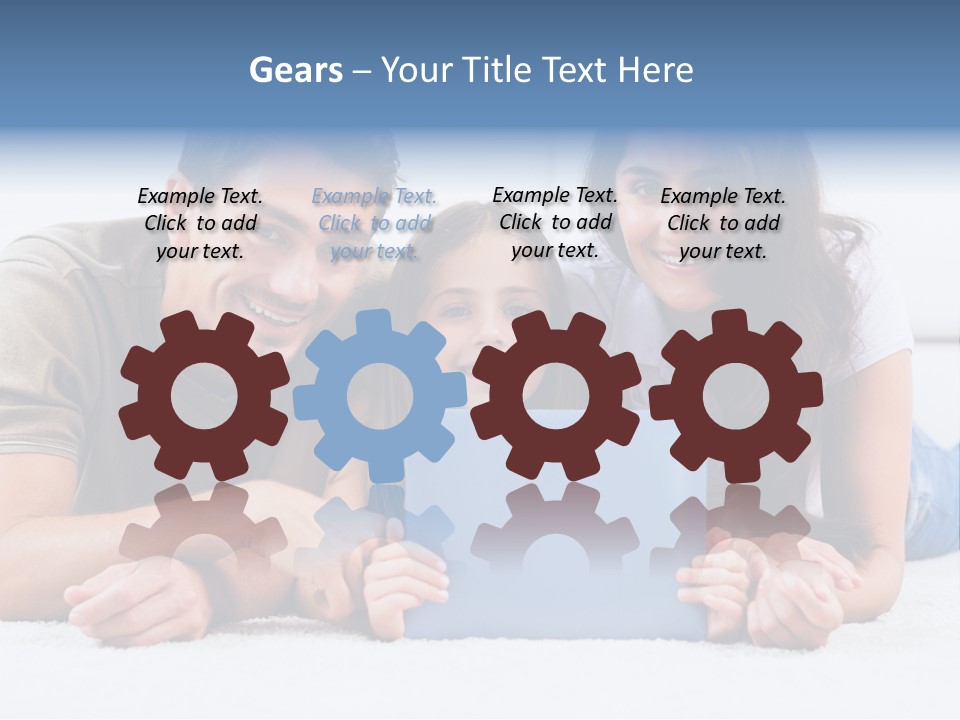 Daughter Cute Carpet PowerPoint Template