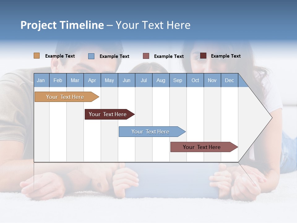 Daughter Cute Carpet PowerPoint Template