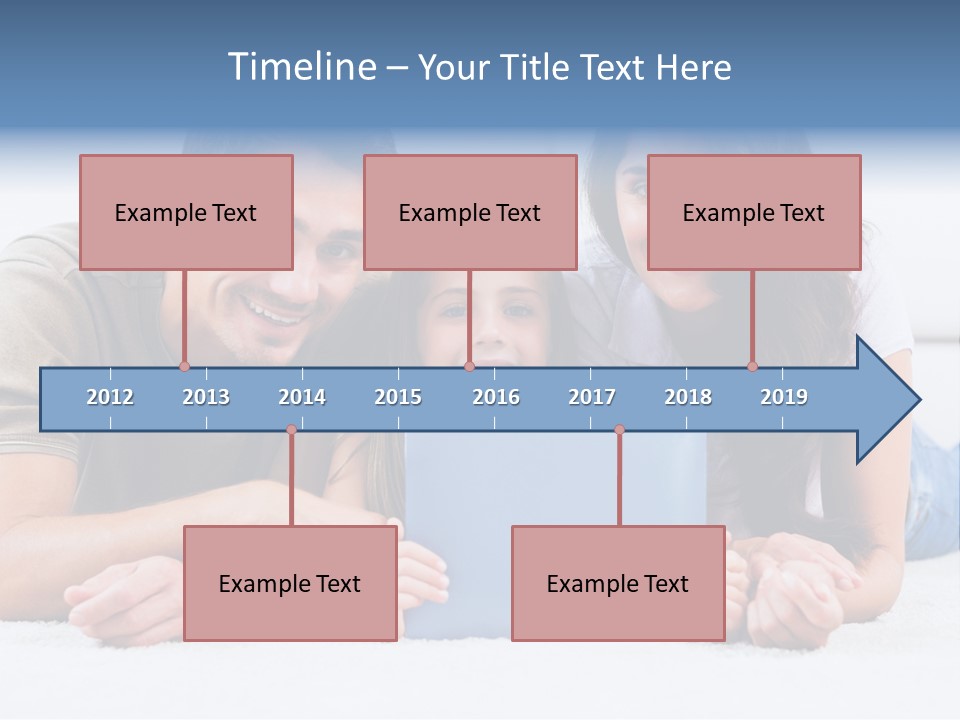 Daughter Cute Carpet PowerPoint Template