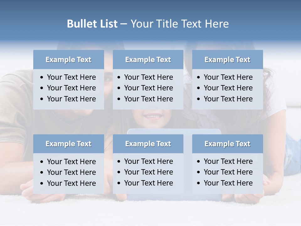 Daughter Cute Carpet PowerPoint Template