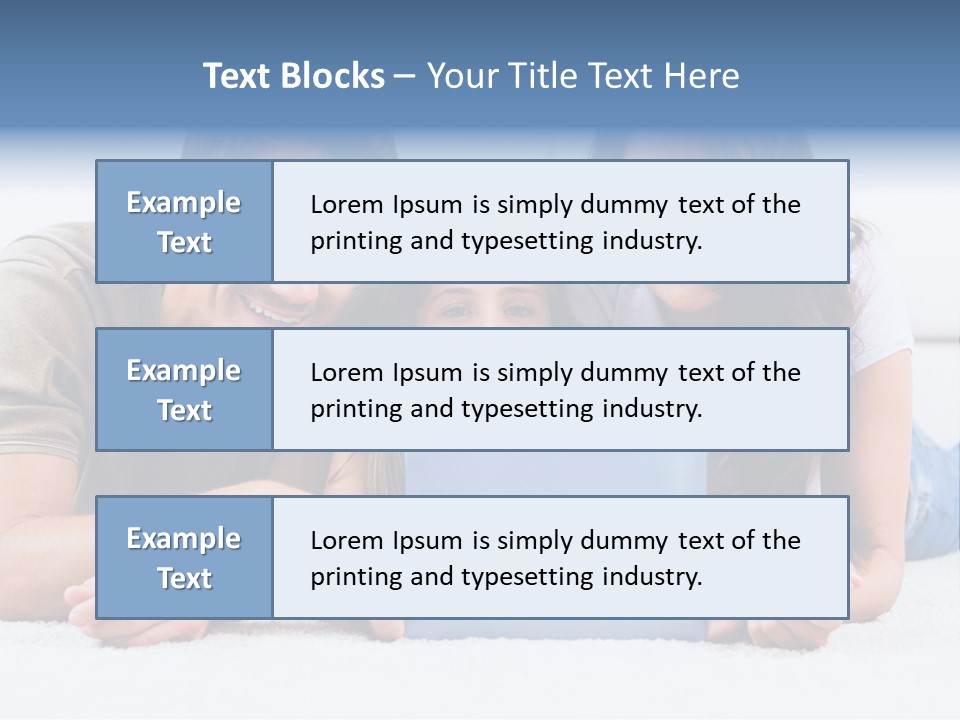 Daughter Cute Carpet PowerPoint Template