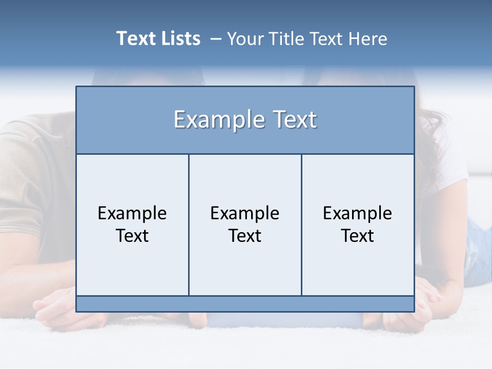 Daughter Cute Carpet PowerPoint Template