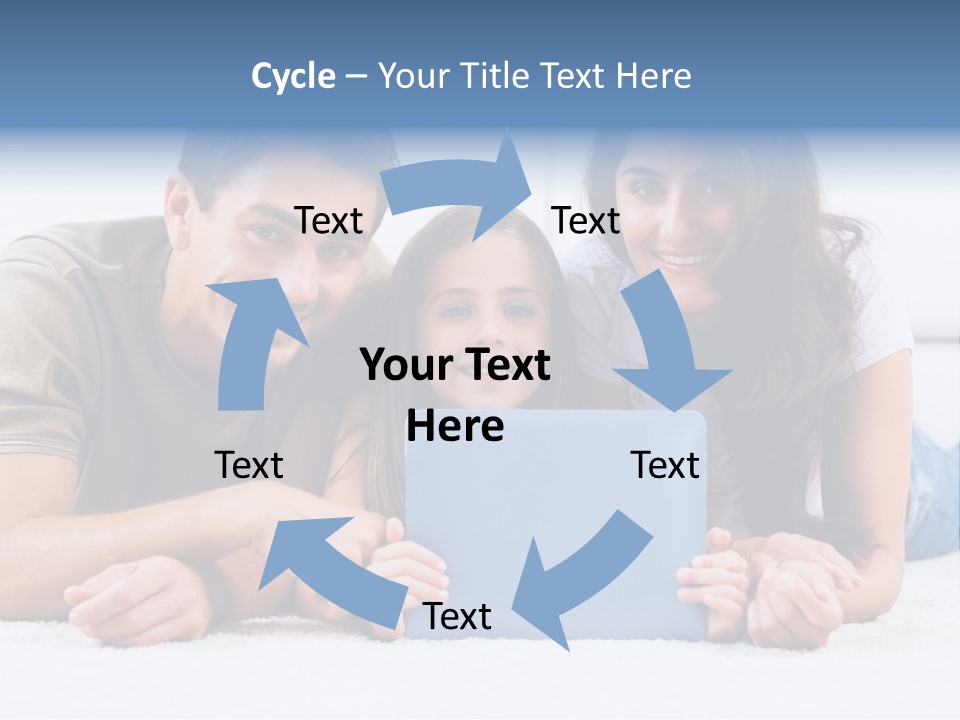 Daughter Cute Carpet PowerPoint Template