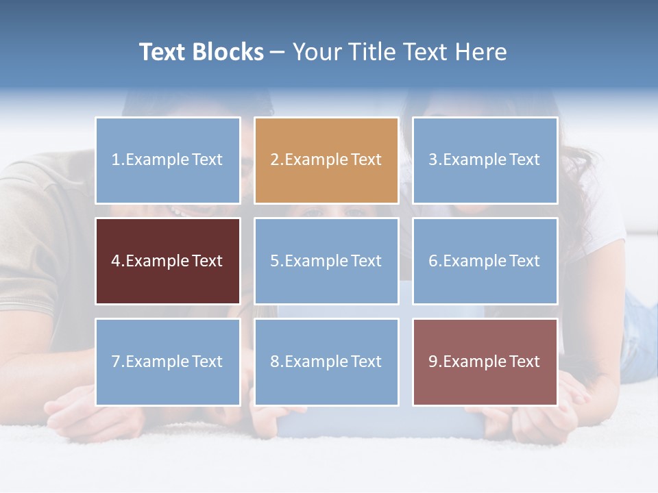 Daughter Cute Carpet PowerPoint Template