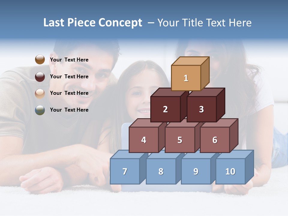 Daughter Cute Carpet PowerPoint Template