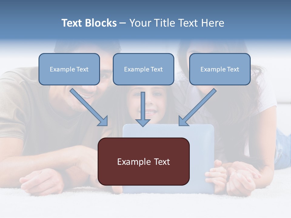 Daughter Cute Carpet PowerPoint Template