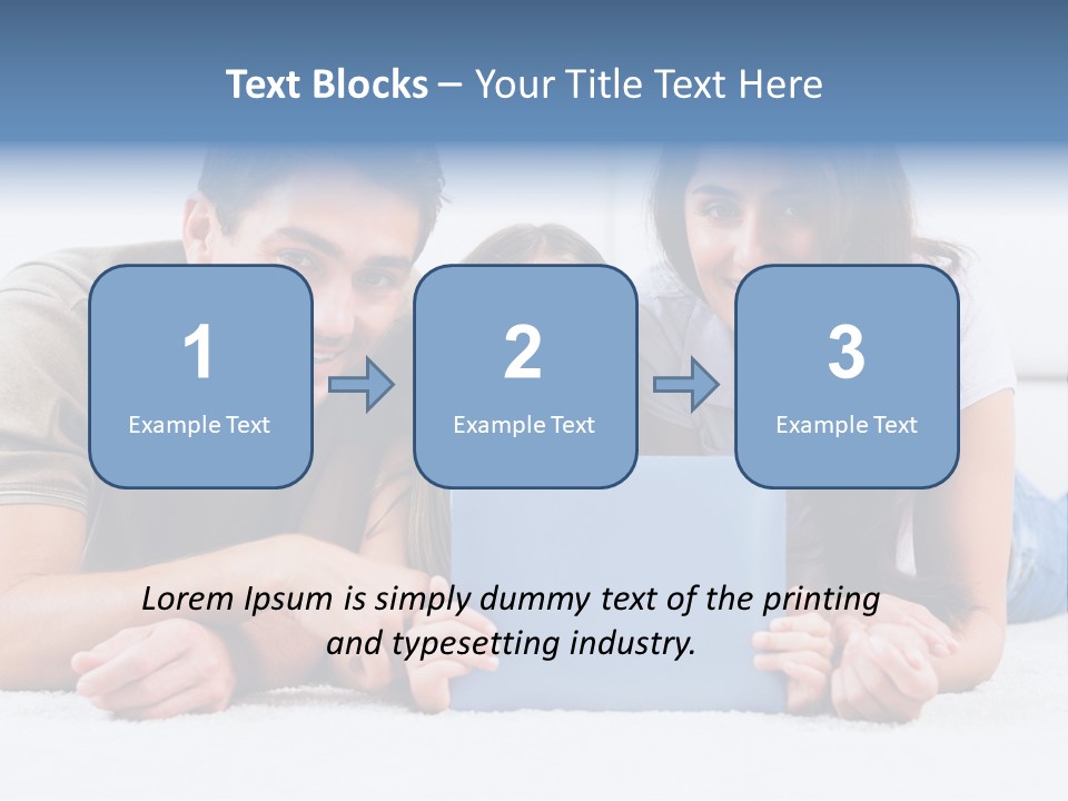 Daughter Cute Carpet PowerPoint Template