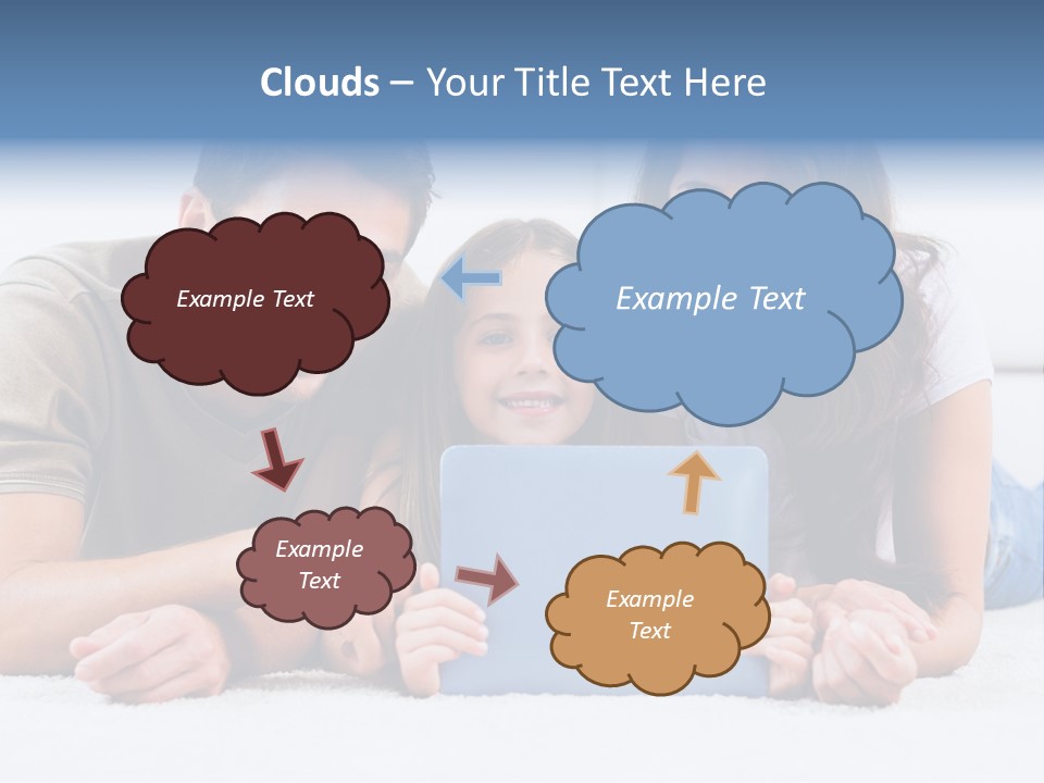 Daughter Cute Carpet PowerPoint Template