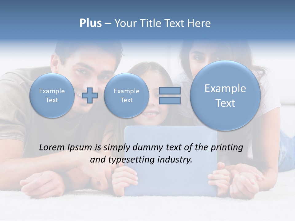 Daughter Cute Carpet PowerPoint Template