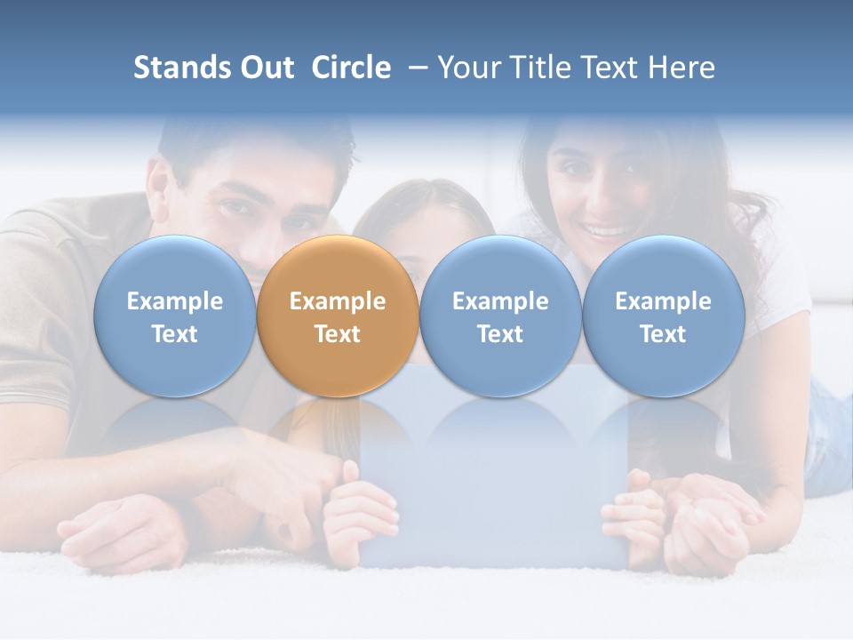 Daughter Cute Carpet PowerPoint Template