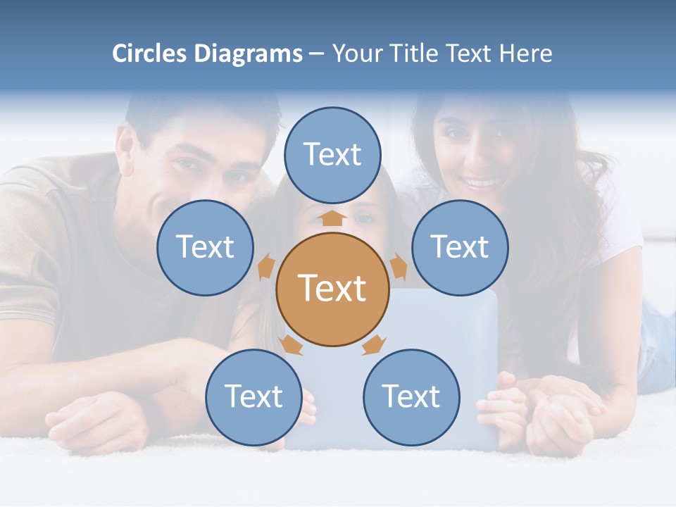 Daughter Cute Carpet PowerPoint Template