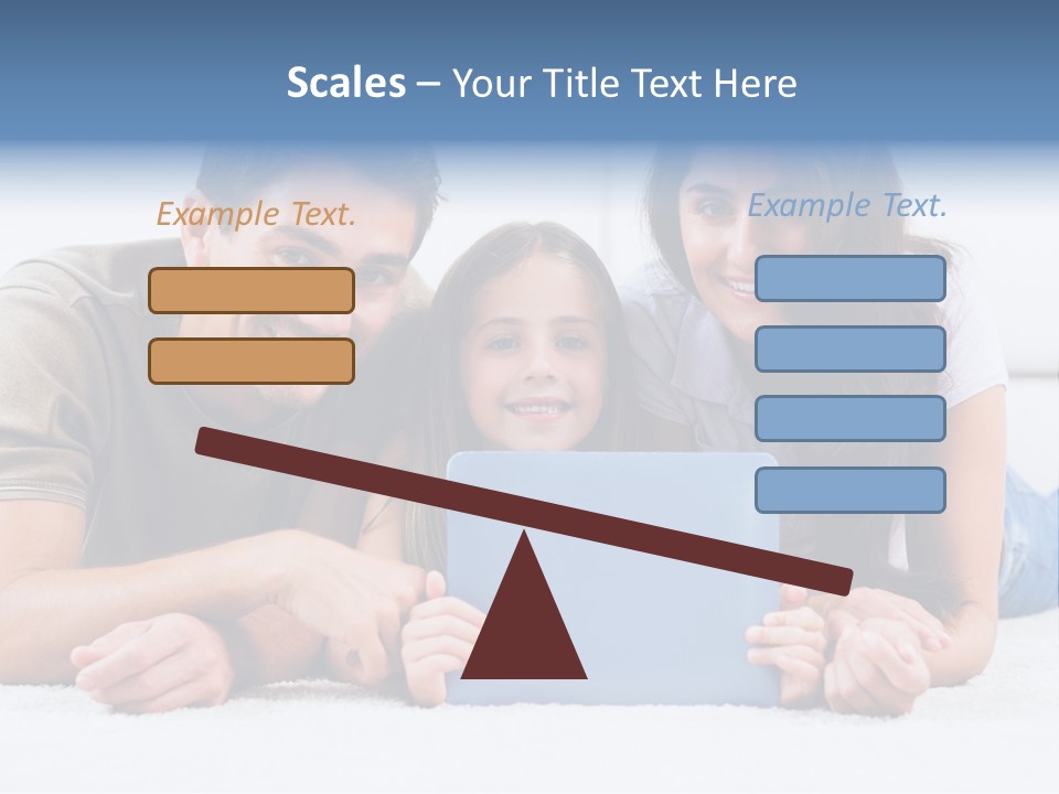 Daughter Cute Carpet PowerPoint Template