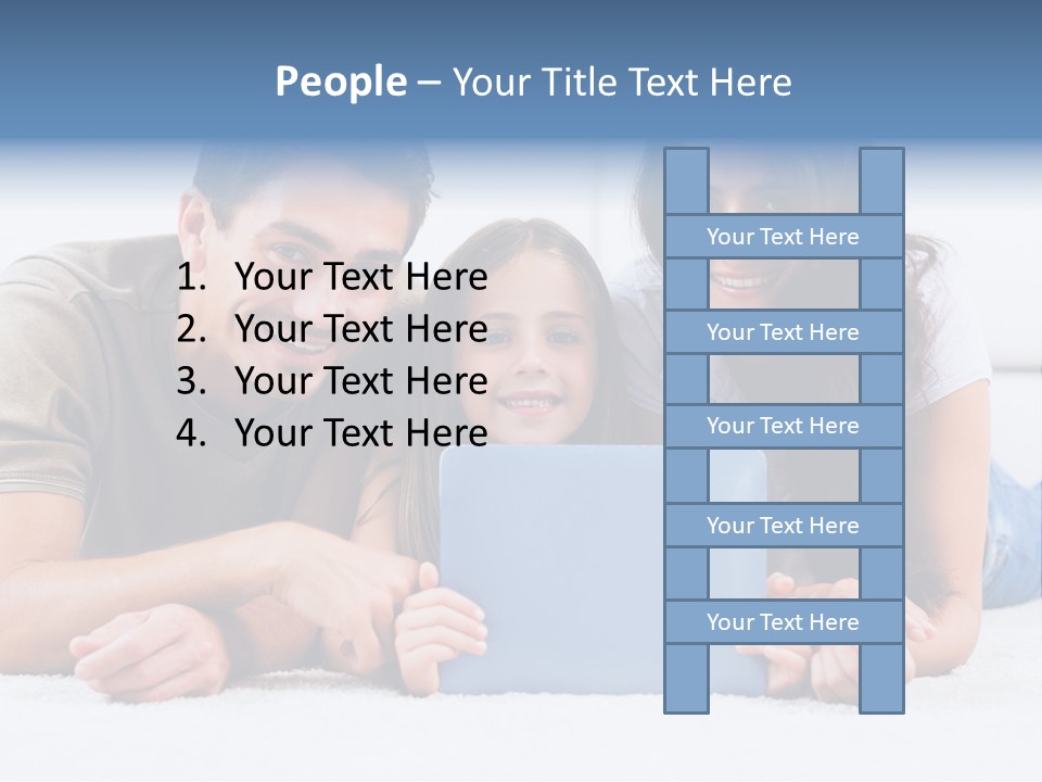 Daughter Cute Carpet PowerPoint Template