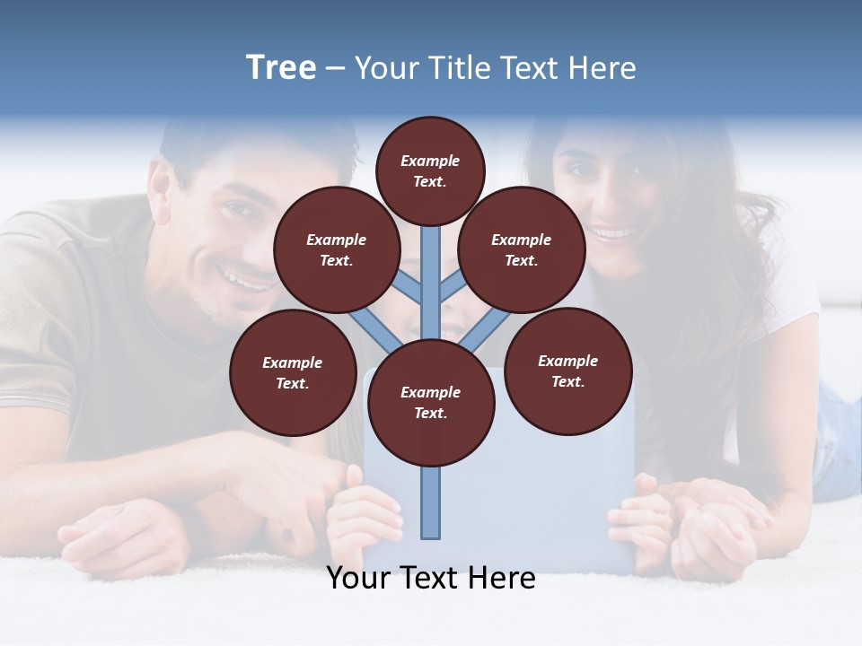 Daughter Cute Carpet PowerPoint Template