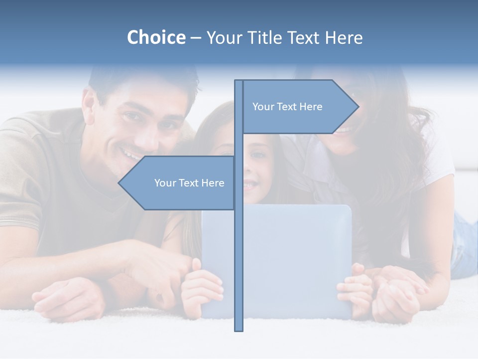 Daughter Cute Carpet PowerPoint Template