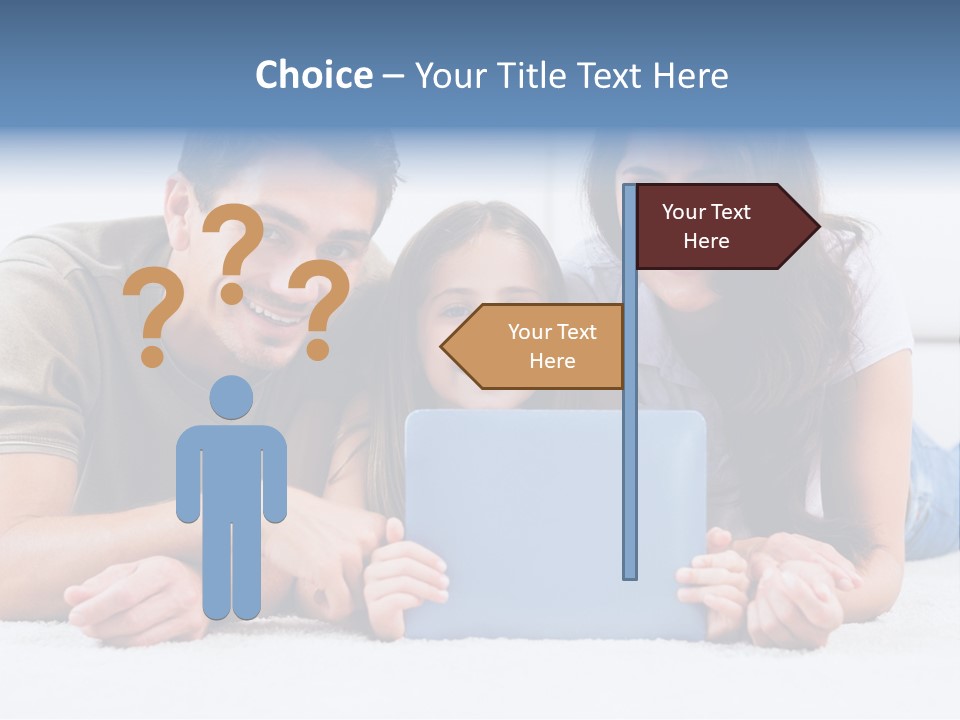 Daughter Cute Carpet PowerPoint Template