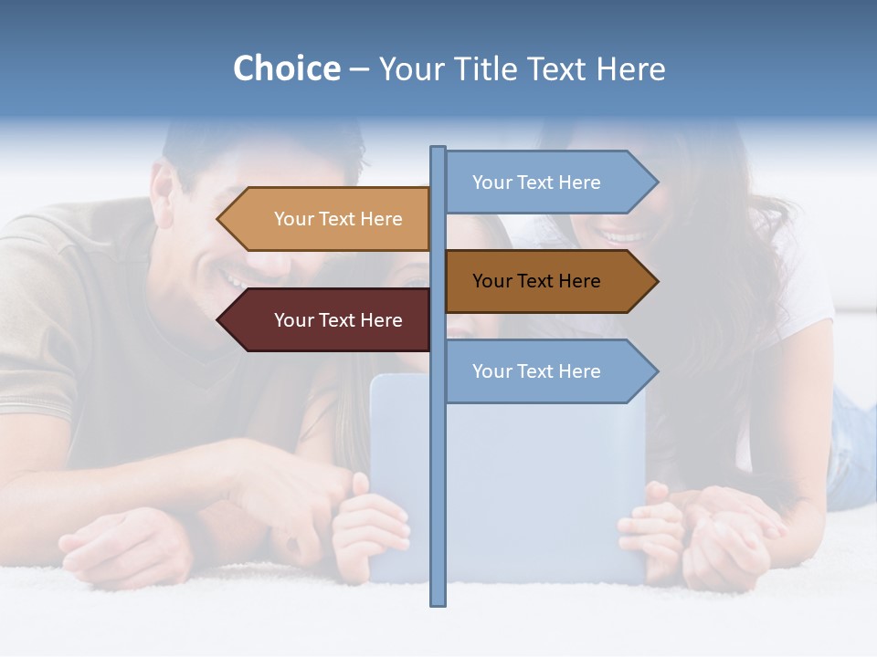 Daughter Cute Carpet PowerPoint Template