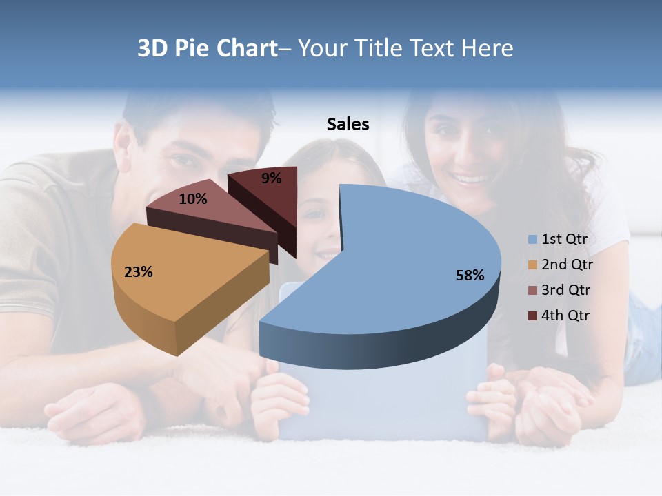 Daughter Cute Carpet PowerPoint Template