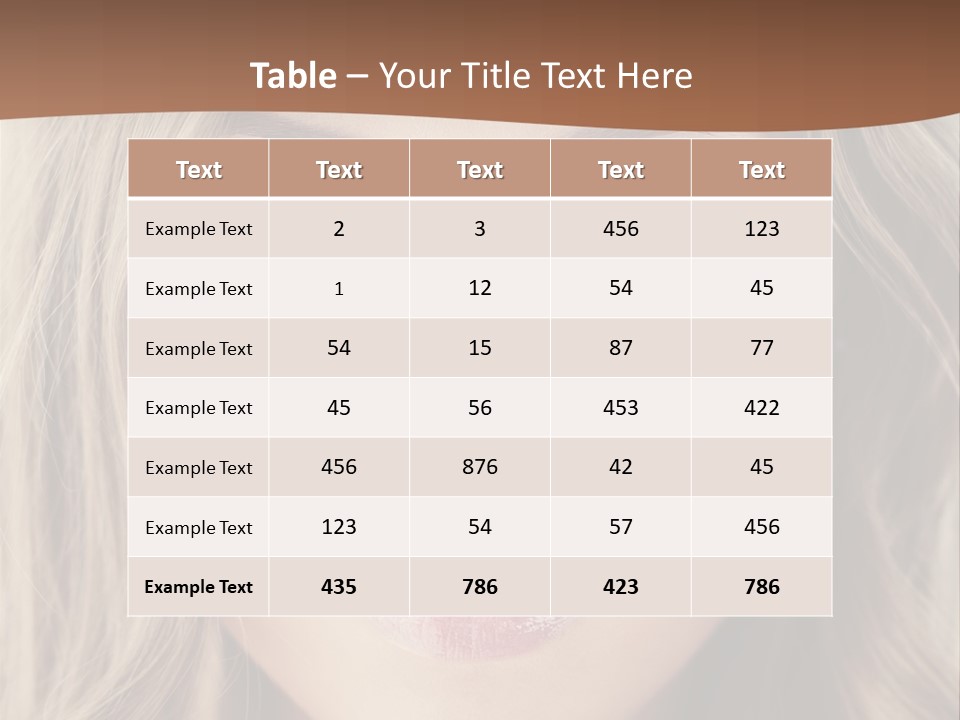 Hair Vogue Beautiful PowerPoint Template