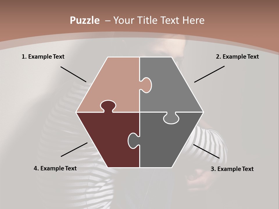 Emotion Pretty Caucasian PowerPoint Template