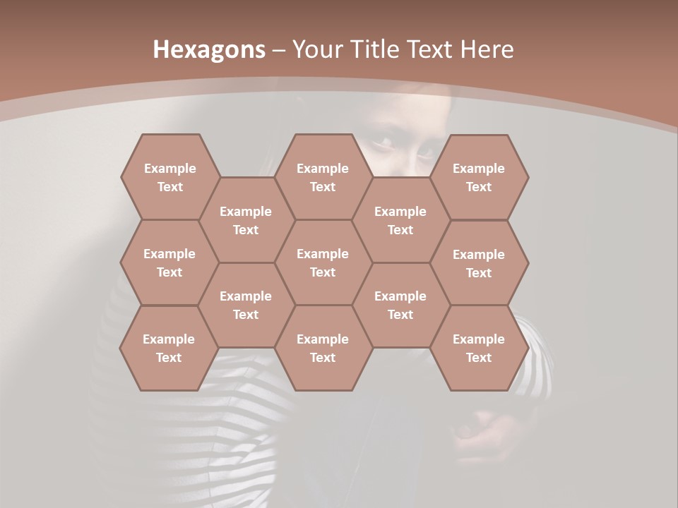 Emotion Pretty Caucasian PowerPoint Template